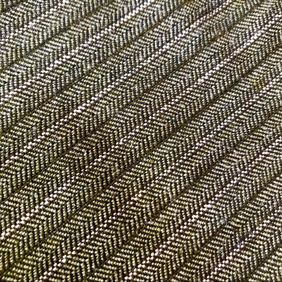 BCBG Carla Women's Olive Green Herringbone Pants 6 - Picture 8 of 8